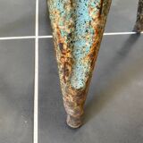 Authentic vintage industrial tolix metal stool by Xavier Pauchard 1950 n1