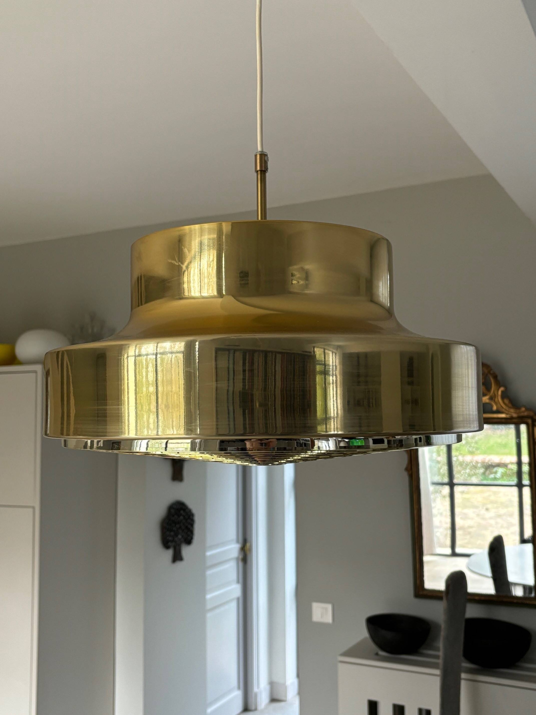 Falkenbergs gold metal suspension - Sweden 70s/80s