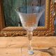 Large tasting glass with an old golden coat of arms – signed Jeanne Châtel