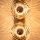 Brushed metal wall light Andrea Lazzari, 1970s