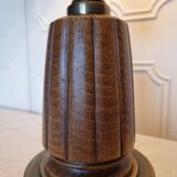 Imposing 1950s German table lamp with a milk figure
