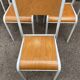6 school chairs 70s industrial vintage school communities Mullca gaston cavaillon