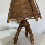 Bamboo bedside lamp