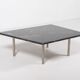 Table basse architecturale unique en marbre des années 1980, Italie