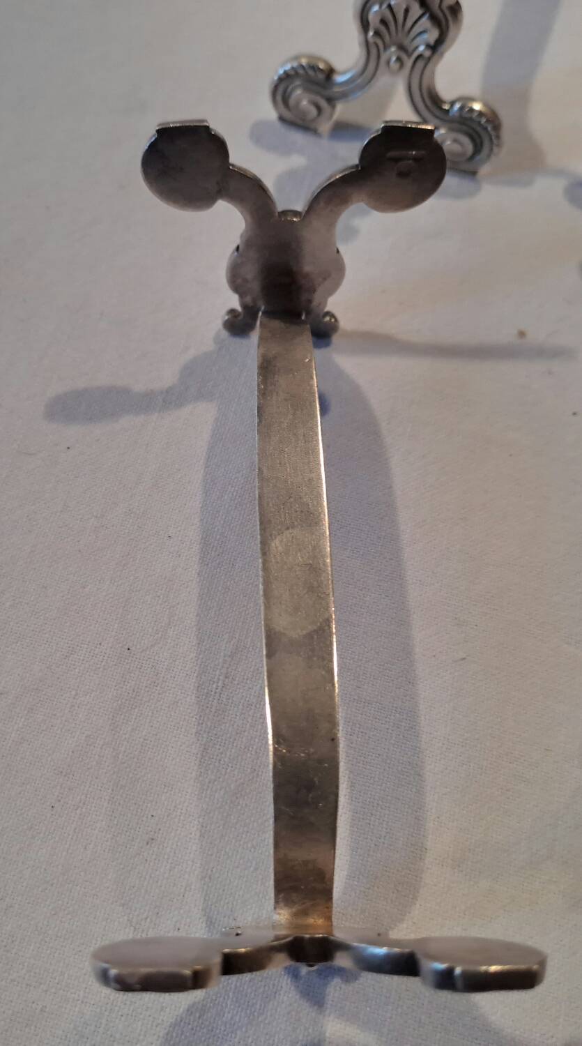 12 Christofle silver metal knife holders, Vendôme model