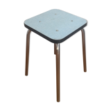 Blue formica stool