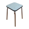 Blue formica stool