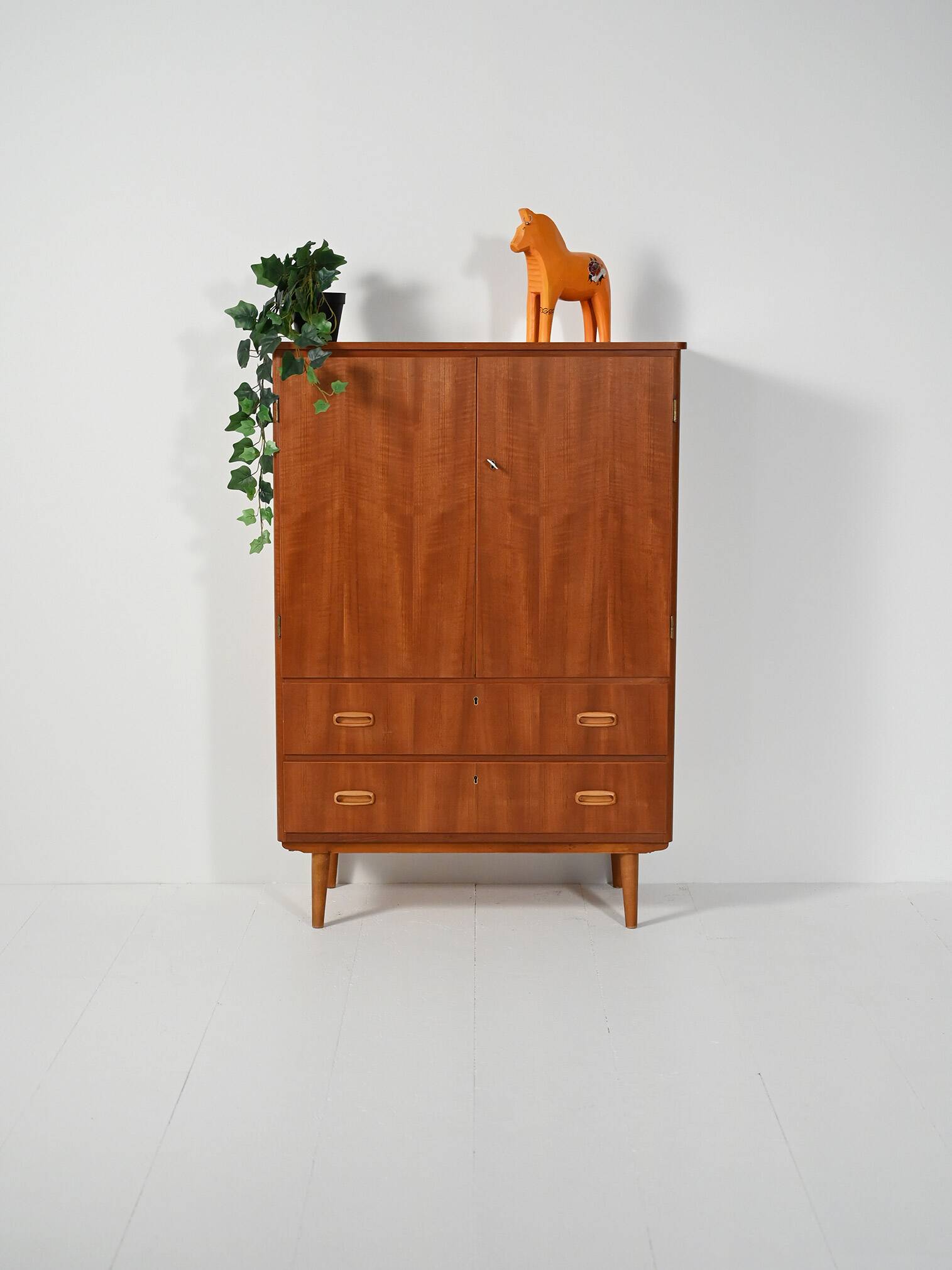 Scandinavian teak and oak cabinet, 1950s