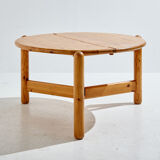 Pinewood dining set by rainer daumiller for hanex, set of 7