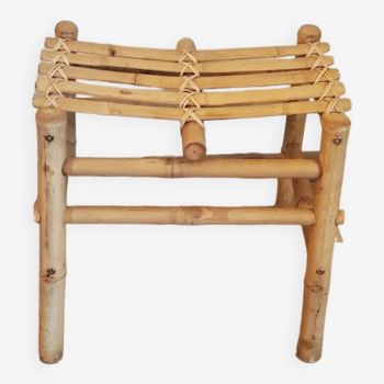 Low Vietnamese bamboo stool