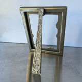 Antique Japanese Bronze Metal frame  13.5 cm x 10.5cm