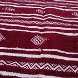 Carpet wool handmade great Bordeaux size250x134cm