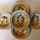 5 hollow plates Grès du Marais