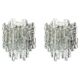 1 of 2 Large Kalmar Murano Wall Sconces, Austria, 1960s