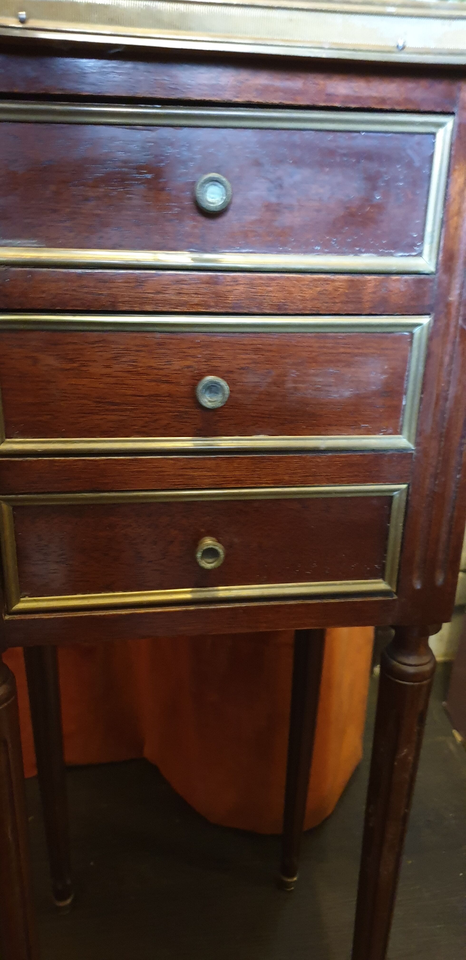 Mahogany bedside Louis XVI