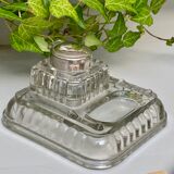 Old glass inkwell