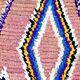 Moroccan Berber carpet hallway Boujaad vintage 320 x 78 cm