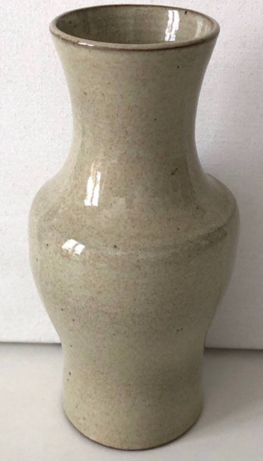 Beige Stoneware Vase