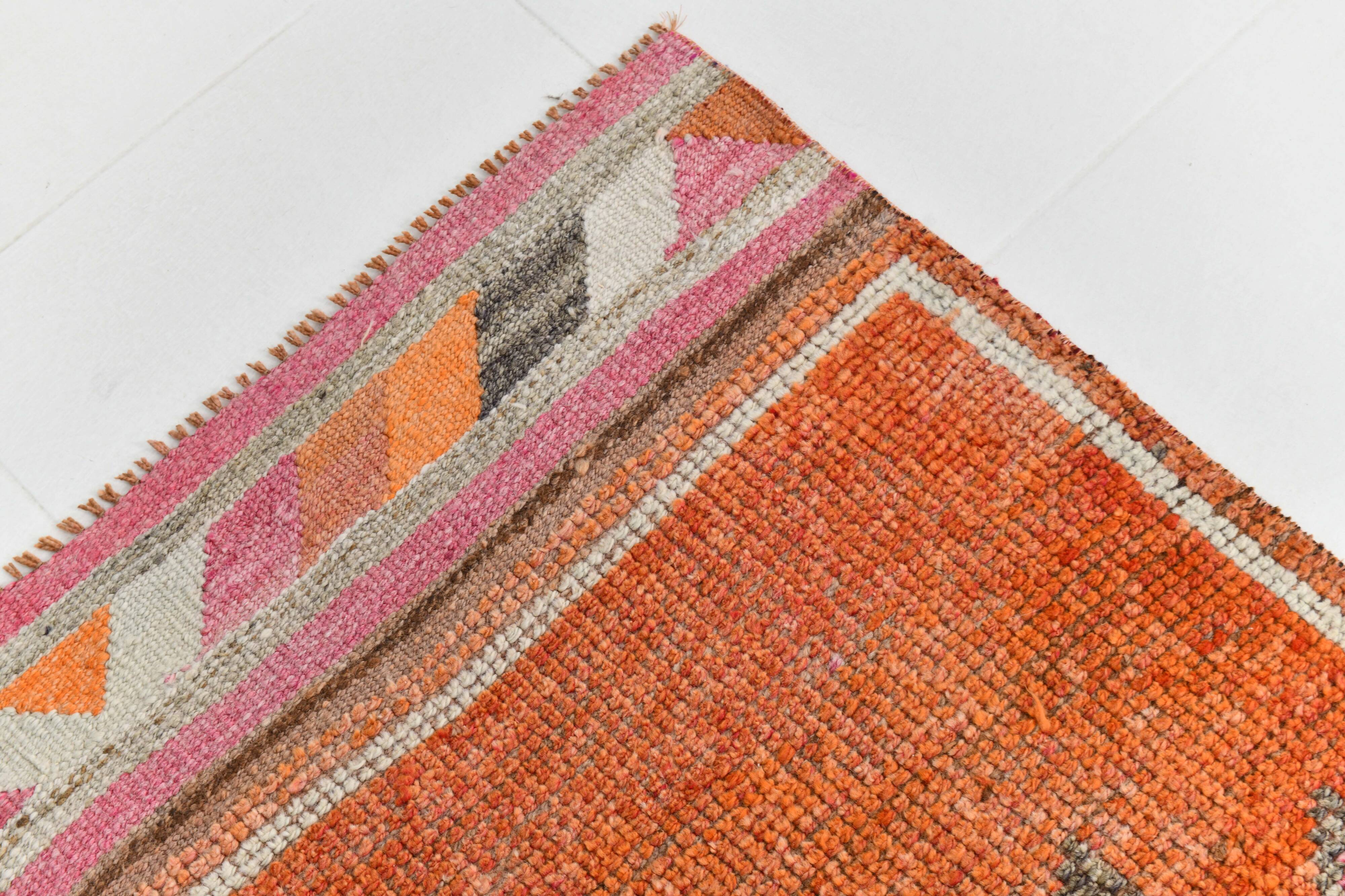 3x12 Rug For Hallway Vintage Runner Rug, 101x380Cm