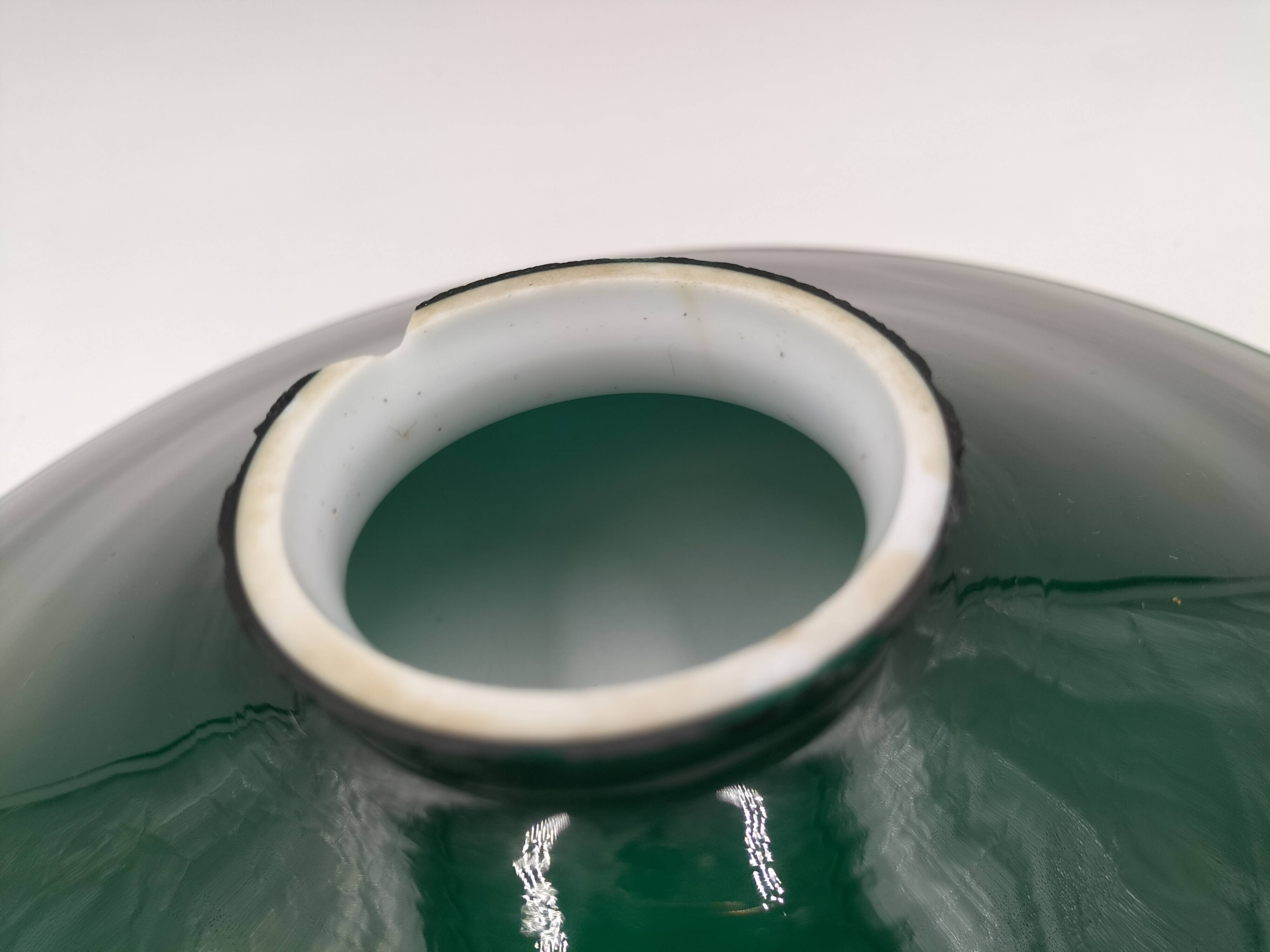 Green opaline pendant light