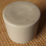 Mustard pot vintage grey glazed sandstone