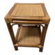 Vintage rattan bedside