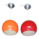 Pair of vintage Kenwell pendant lights 1970