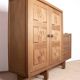 Solid oak buffet and faience, Guillerme and Chambron for your home,
