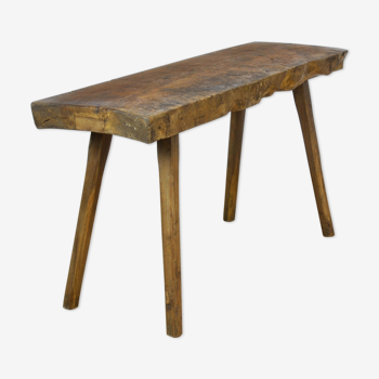 Vintage oak butcher's table, années 1930