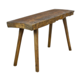 Vintage oak butcher's table, années 1930