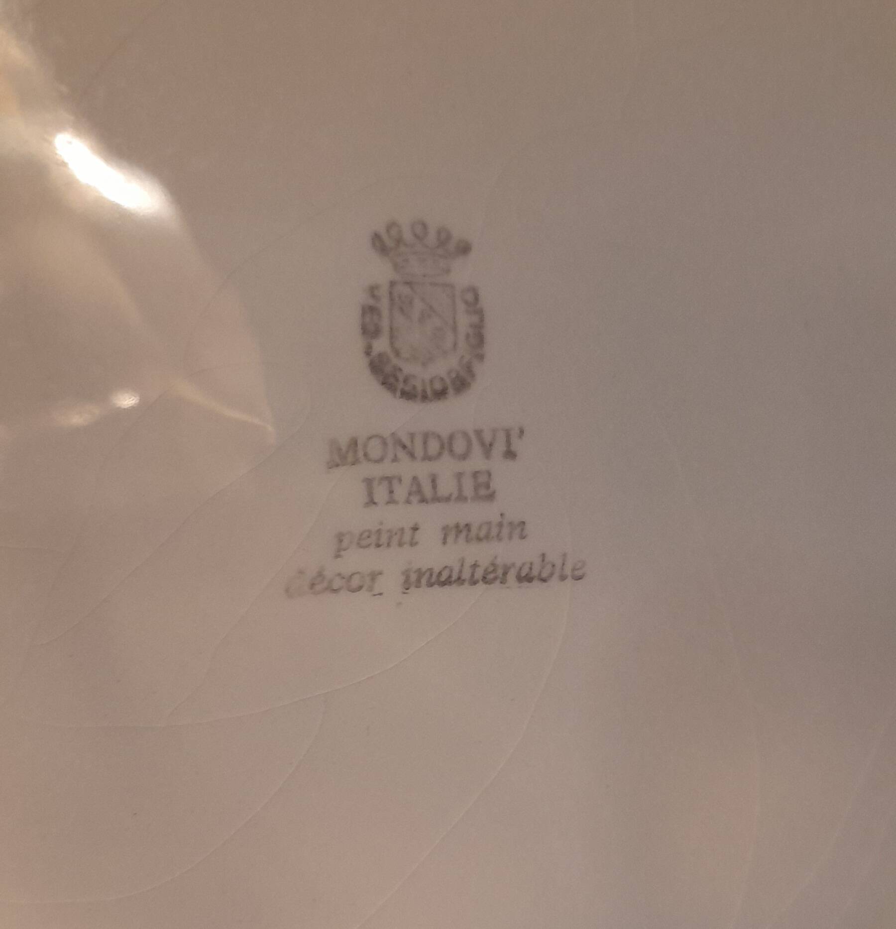 4 vintage plates 1970s mondovi italy