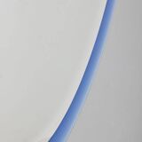 Miroir vintage années 70 Cristal Bleu Design A. Lupi pour Cristal Luxor