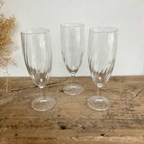 6 Vintage Twisted Flutes France