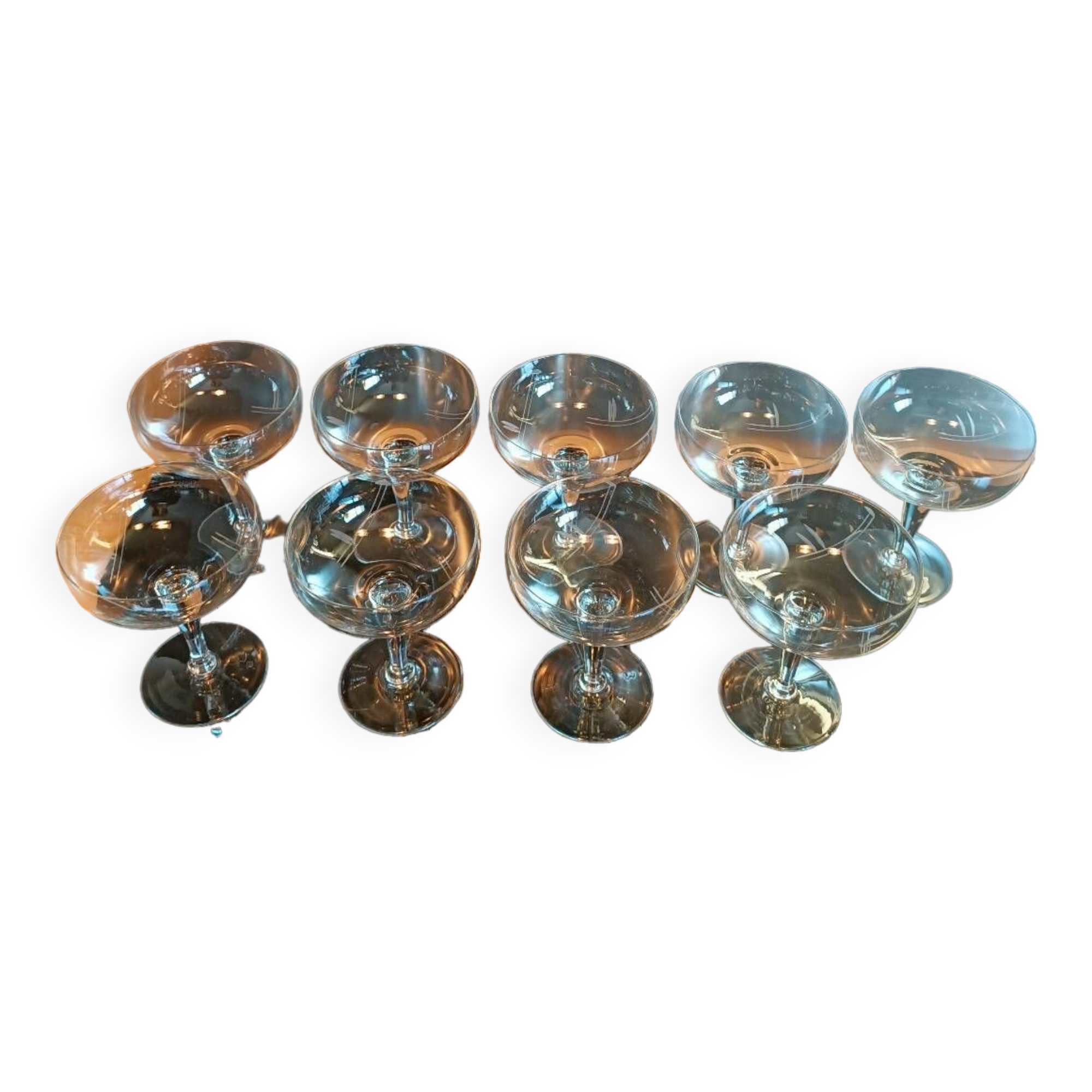 Charles X champagne glasses