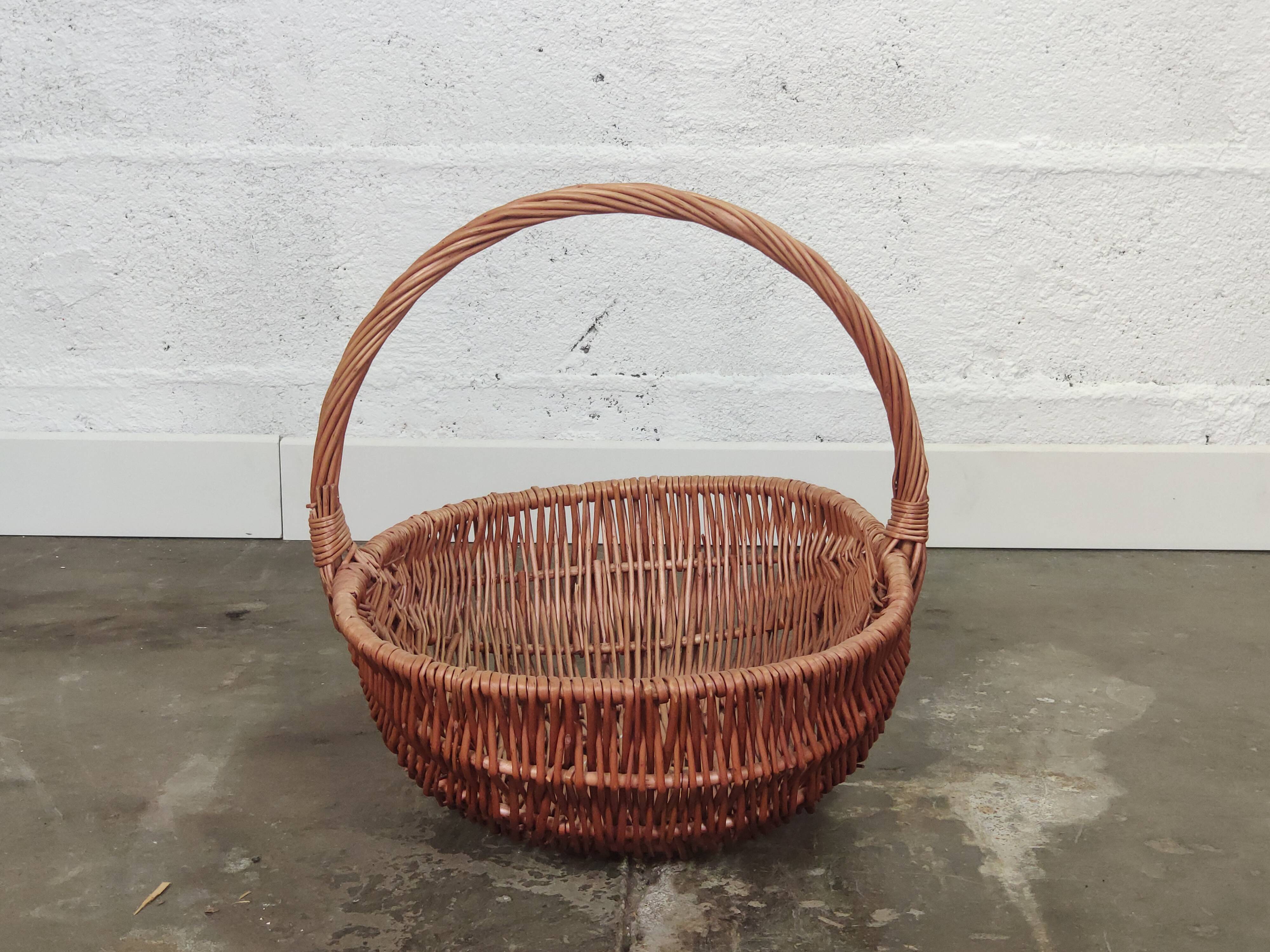 Vintage wicker basket