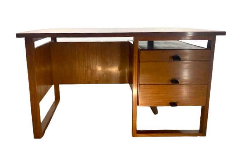 Wooden desk, 3 drawers, France 1960-1970
