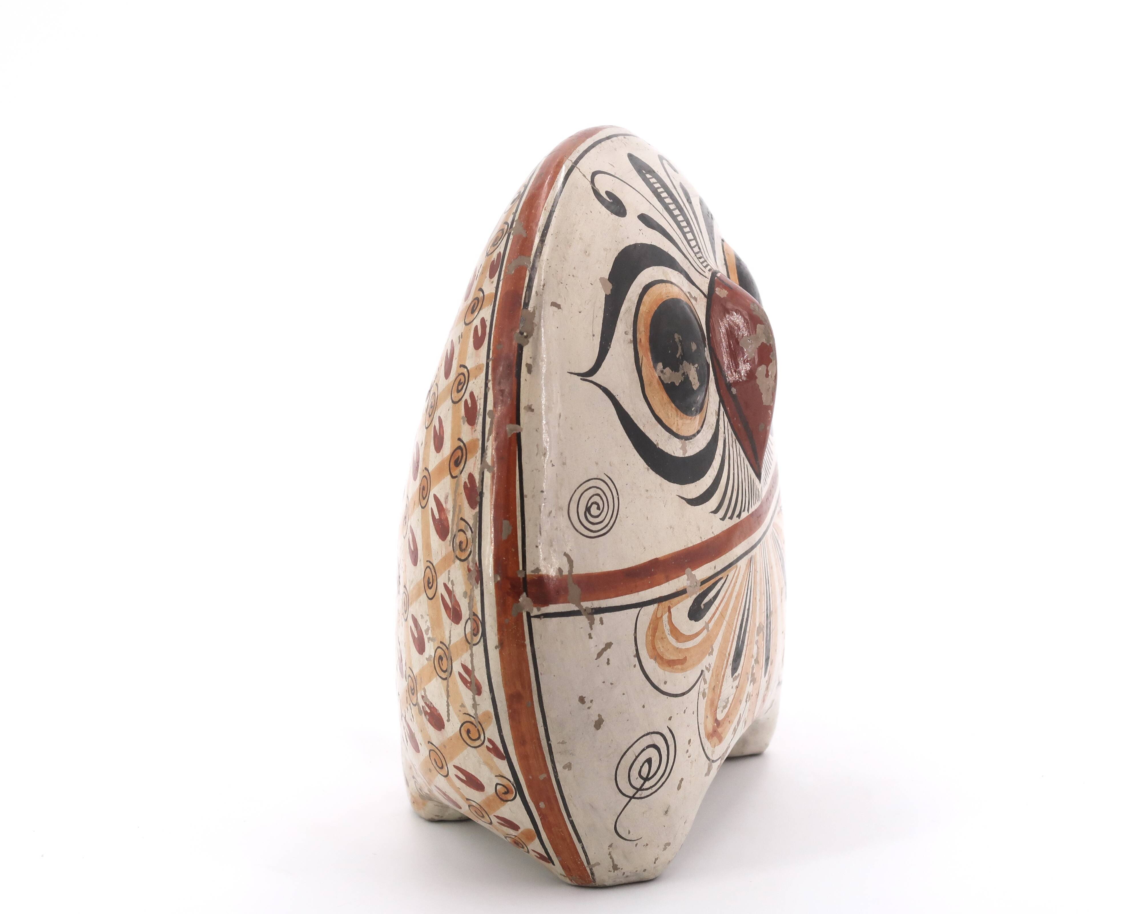 Mexican ceramic owl, 1970s