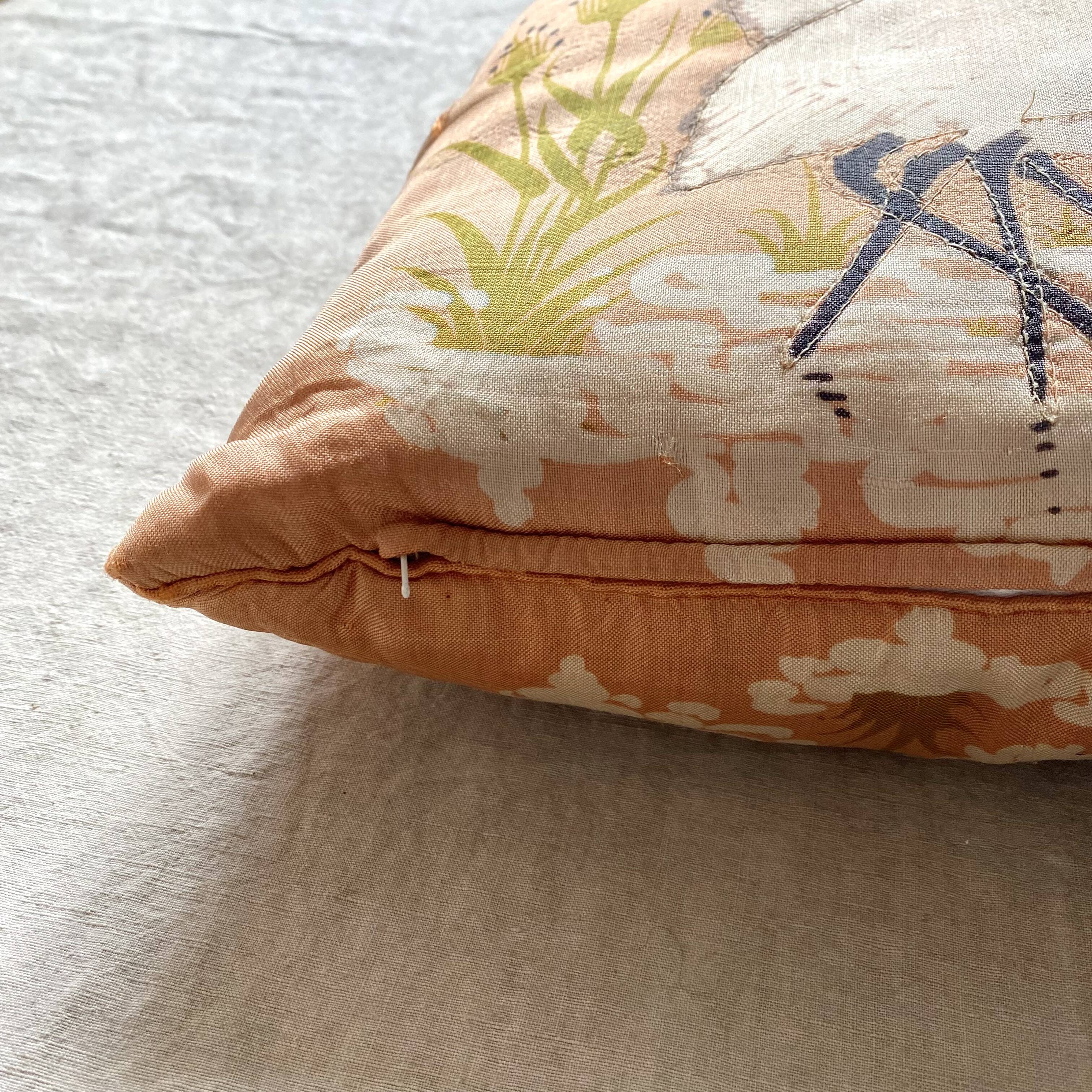 Vintage bird cushion