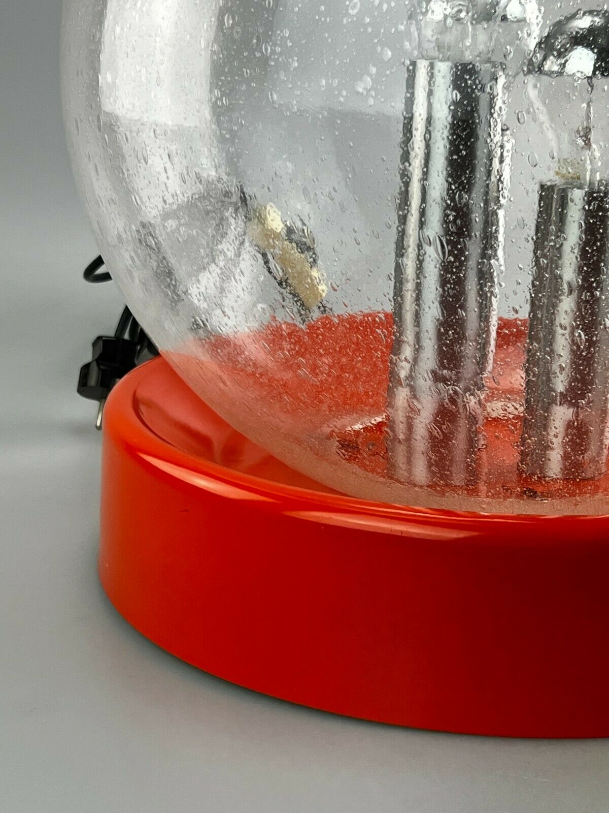 XXL 60s 70s ball lamp light table lamp space age design glass metal