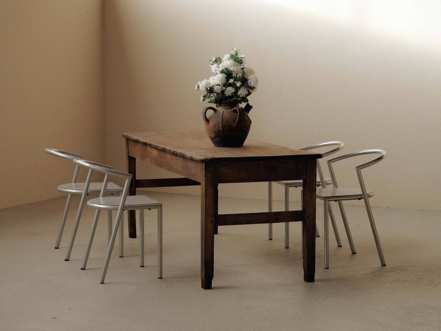 Farm table in solid wood – Auvergne, around 1900
