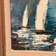 Original Swedish Oil on Panel – “Sailboats” by Bertil Thorell,  Signed