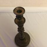 Finely decorated double-decorated silver bronze candlestick