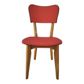 Chaise rouge années 50