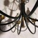 Set of 2 Italian design chandeliers in style of Stilnovo/ Arredoluce, 1950s