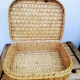Wicker suitcase