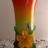Vase in glass paste