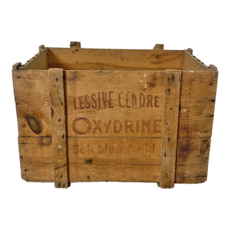 Caisse en bois "Lessive Oxydrine"