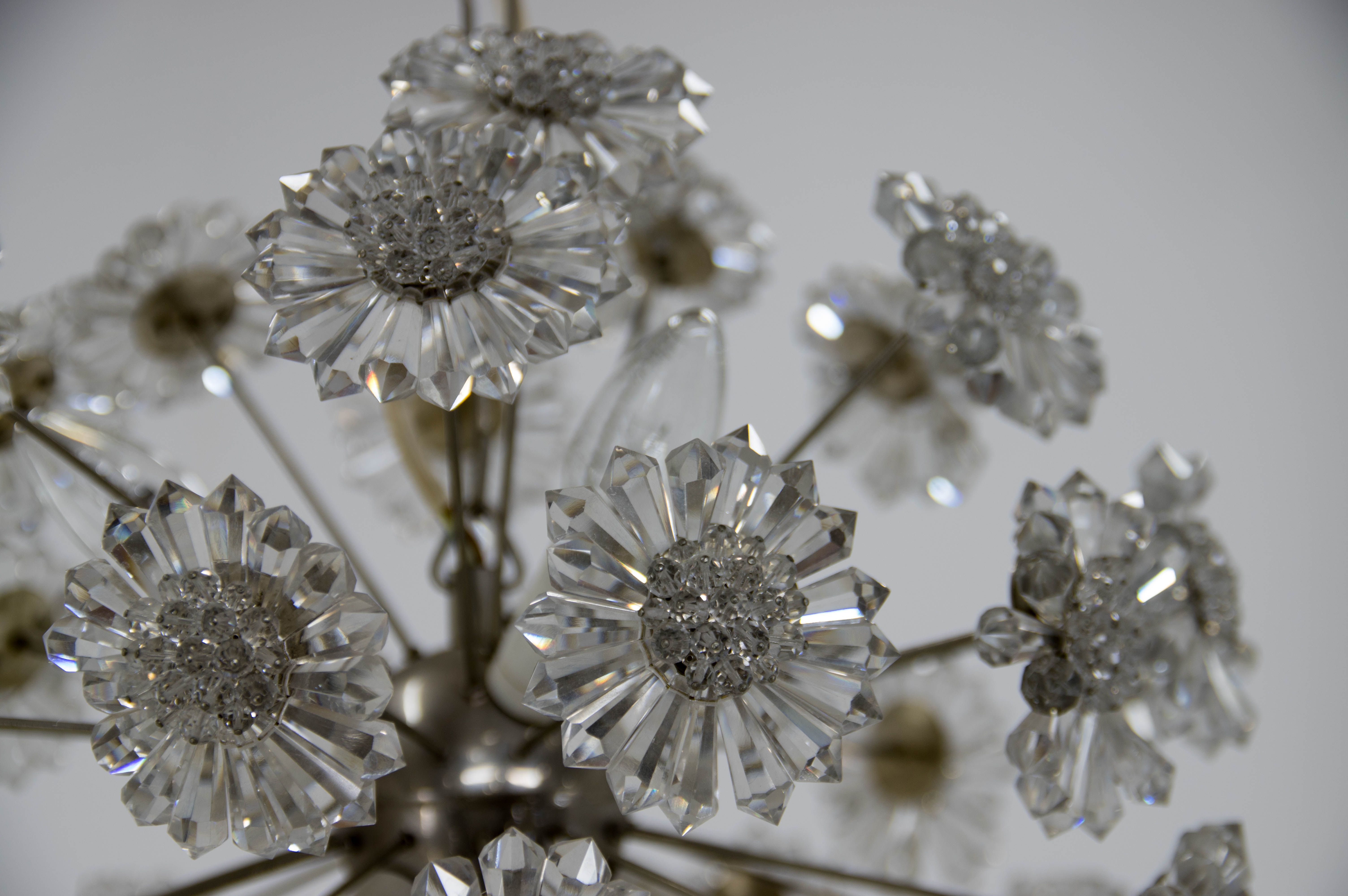 Lustre pissenlit par Preciosa, années 1970