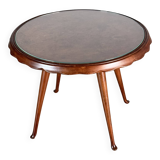 Round coffee table attributed to Paolo Buffa for Arrighi Serafino, 1950s.