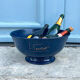 Large Nicolas Feuillatte Blue Champagne Ice Bucket Bowl, Signed